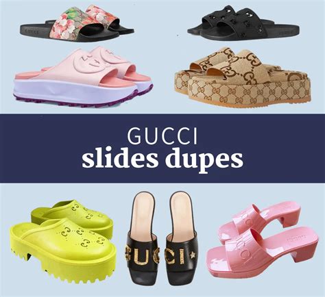 gucci jelly slides dupe|gucci platform slides dupe.